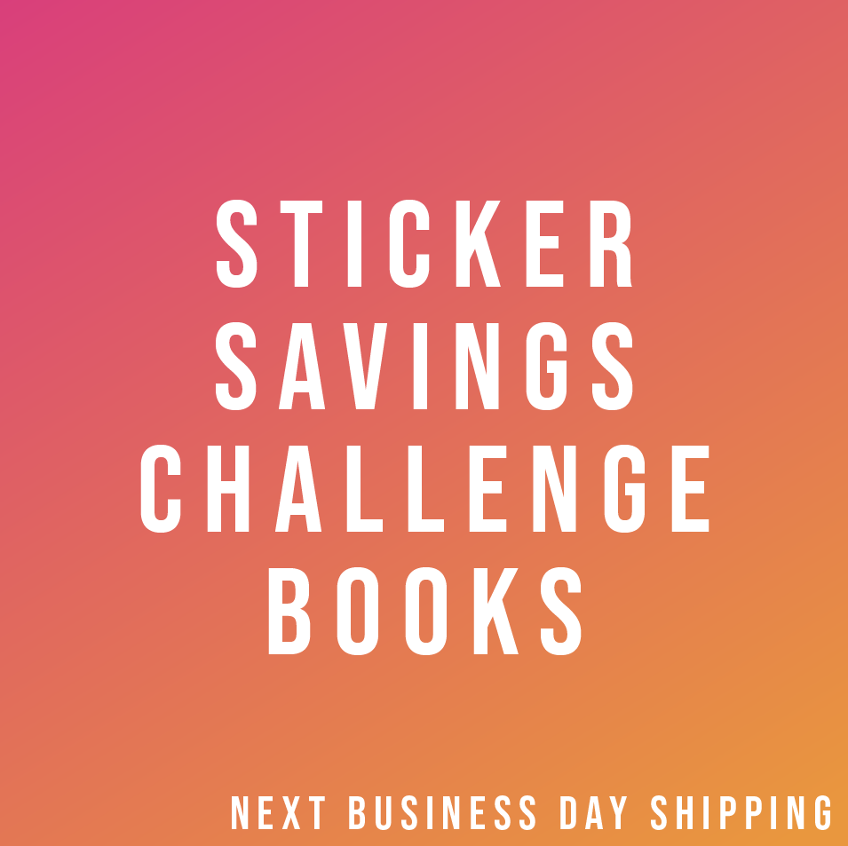 Sticker Savings Challenge Books