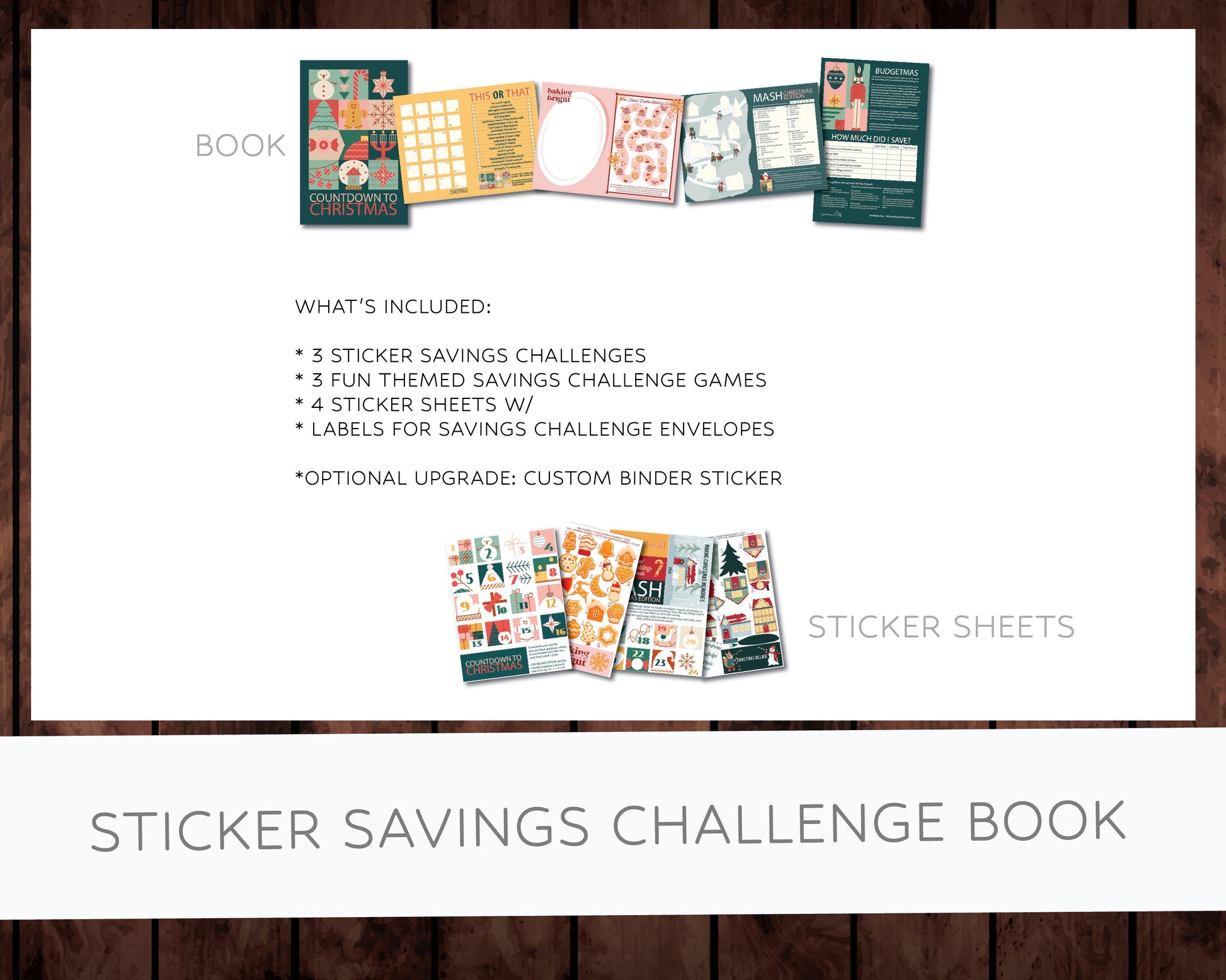 COUNTDOWN TO CHRISTMAS with Standard Sticker | Sticker Savings Challenge Book | Save With Stickers | Budget With Stickers